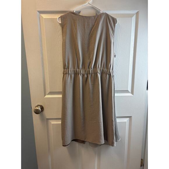 Simply Vera Wang gray two tone wrap style dress XL - Picture 4 of 6